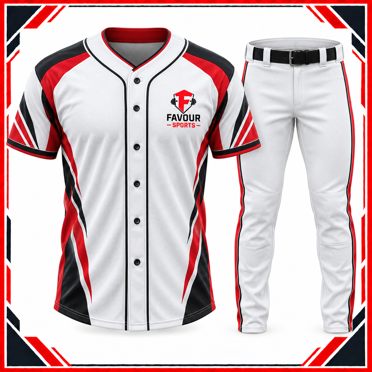 Custom Sublimated Baseball Uniform Set | Men's Baseball Jersey & Pants | Team Sportswear