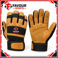 Premium Heavy-Duty Leather Work Gloves | Weightlifting, Workout & Strength Training Gloves
