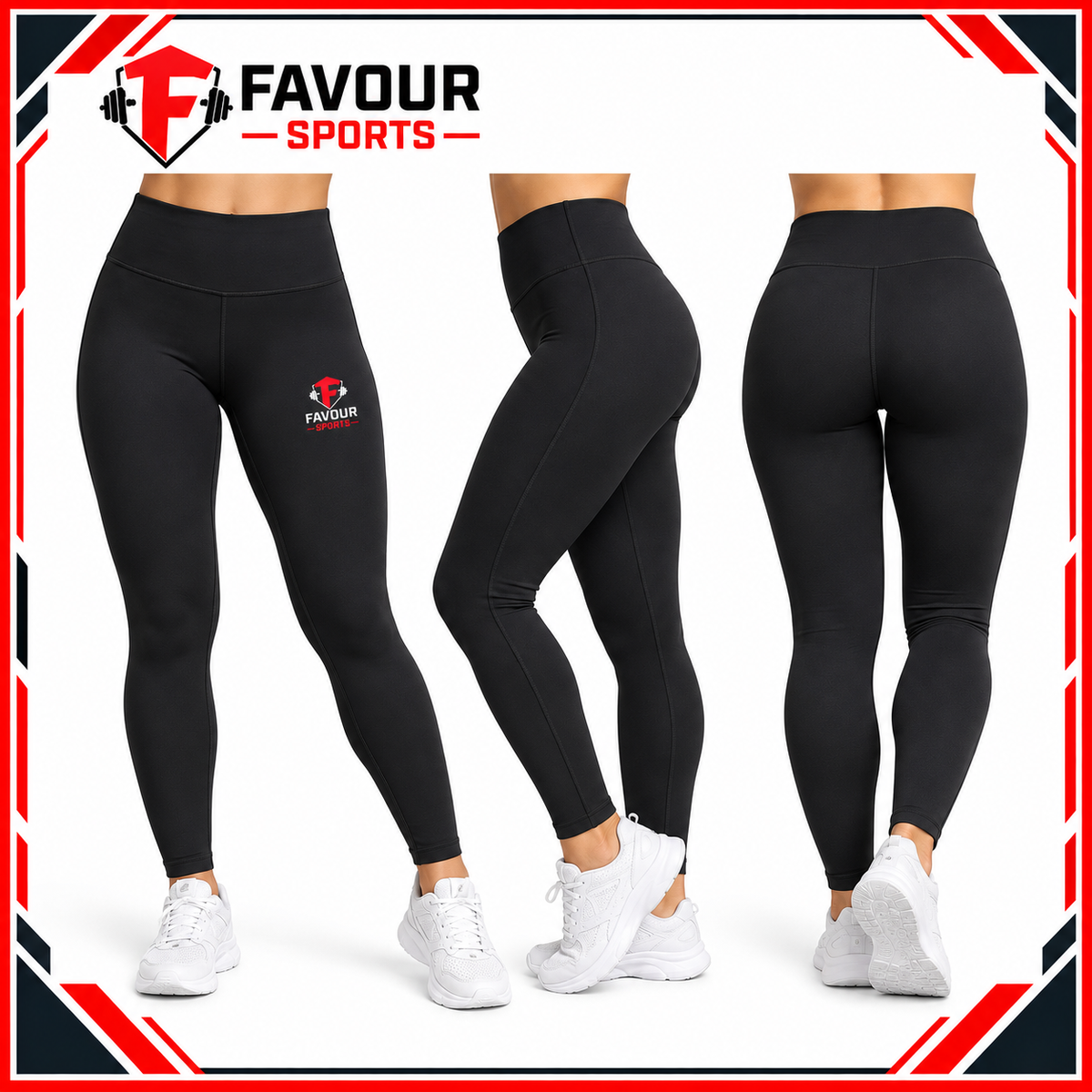 Women’s Black High-Waisted Leggings | Premium Gym, Fitness & Activewear Leggings